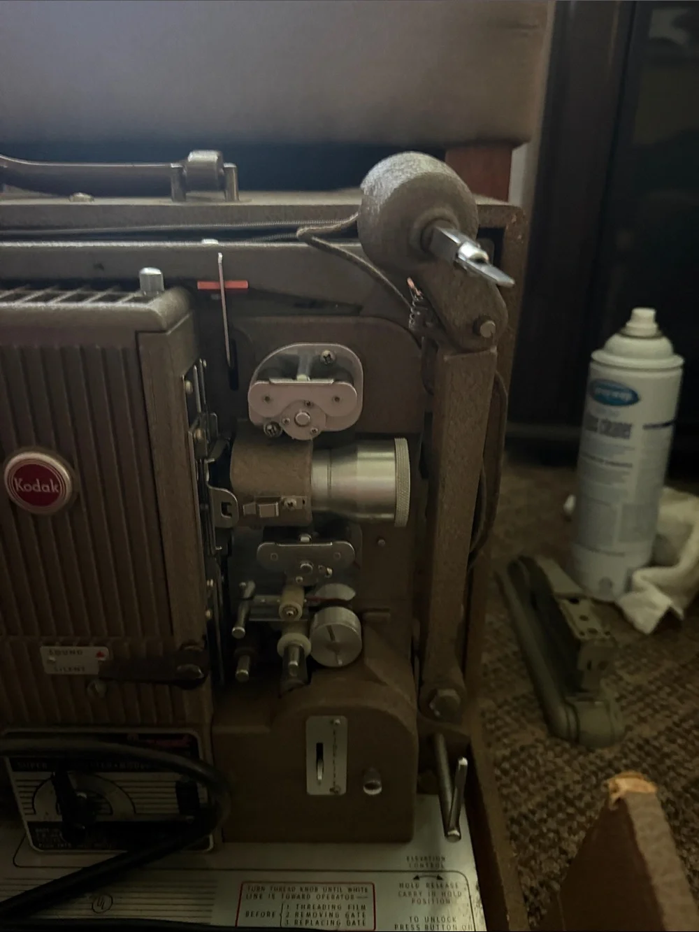Kodak Brown and Black 8mm Film Projector in Travel Case